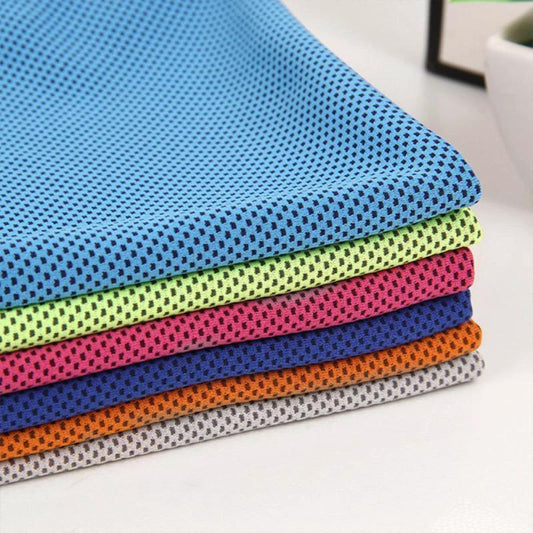 Mandotos sports cooling towel, soft breathable microfiber ice-cold towel for yoga, golf, gym, camping, running, and fitness activities.
