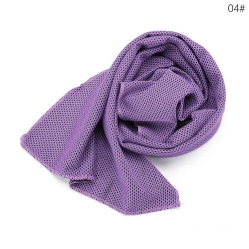 Mandotos sports cooling towel, soft breathable microfiber ice-cold towel for yoga, golf, gym, running, camping, and fitness activities.