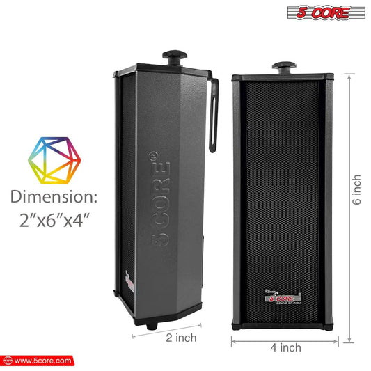 Mandotos 5Core 100W indoor/outdoor stereo speakers with durable design and high power for versatile audio performance