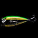 Mandotos 7cm triple-sharp minnow fishing lure with realistic fish design and vibrant colors for freshwater fishing.