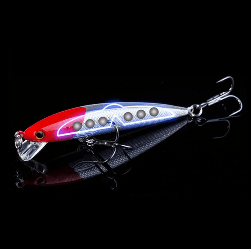 Mandotos 7cm triple-sharp minnow fishing lure with realistic fish design for freshwater and saltwater fishing.