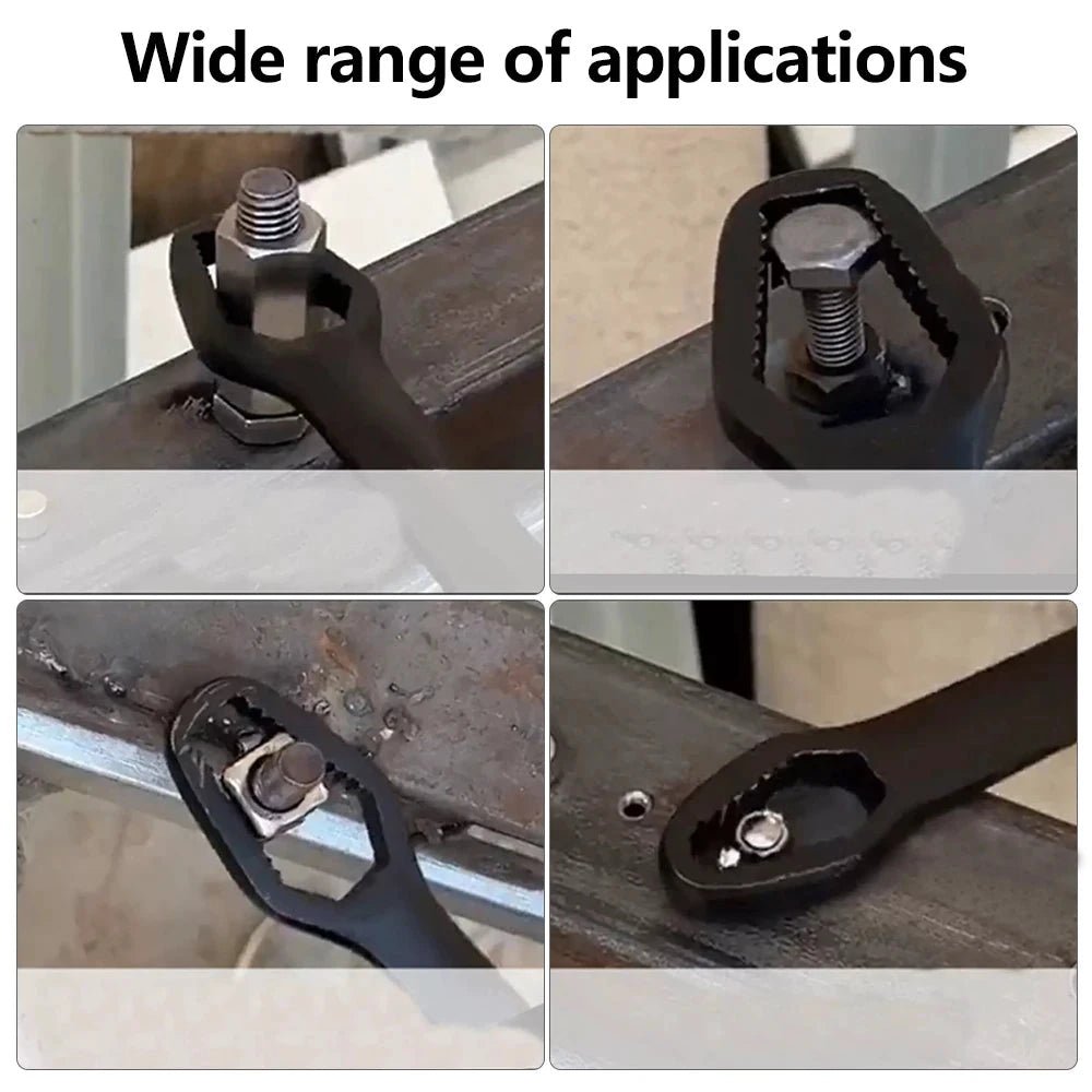 Mandotos 8-22mm universal Torx wrench with adjustable, self-tightening design and double-head spanner for factory use.