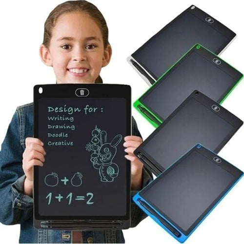 Mandotos 8.5-inch LCD writing tablet for digital drawing, handwriting, and note-taking on a portable, ultra-thin electronic board.