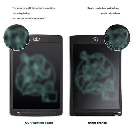 MANDOTOS 8.5-inch LCD digital writing tablet for drawing and handwriting, ultra-thin portable electronic drawing board.