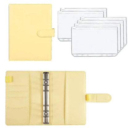 A6 Deluxe Leather Finance Organizer by MANDOTOS with multiple card slots, cash compartments, and a sleek, professional design.