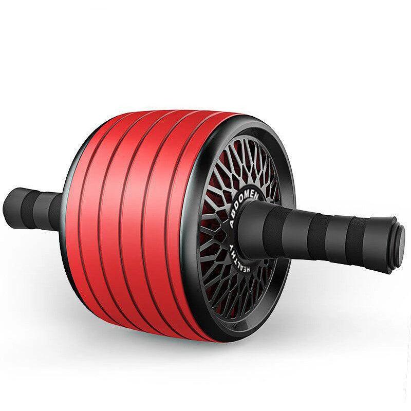 Mandotos ab roller wheel with knee pads for core training, showing the roller and padded knee supports on a white background.