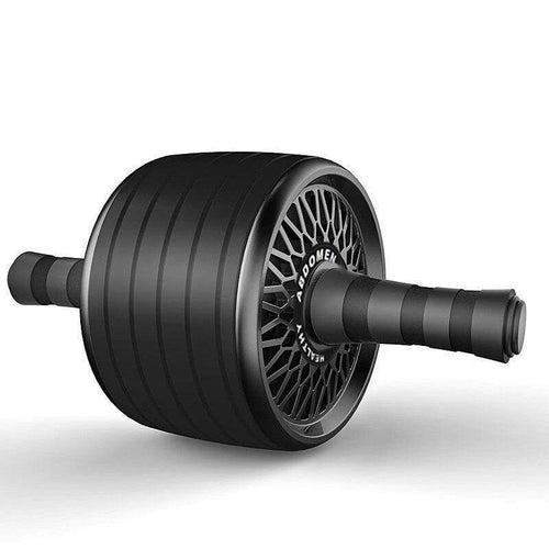 Mandotos ab roller wheel with knee pads for core training, showing the roller, padded knee supports, and non-slip handles.