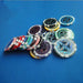 Mandotos ABS plastic high-end two-color poker and baccarat game coins for casino or home gaming.