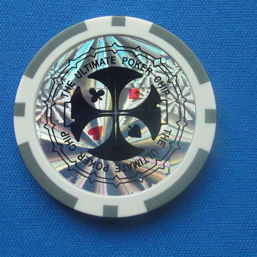 Mandotos ABS plastic high-end two-color poker and baccarat game chips, detailed view of colorful gaming coins.