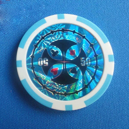 Mandotos ABS plastic high-end two-color poker and baccarat game chips set, featuring durable, colorful casino-style coins for gaming.