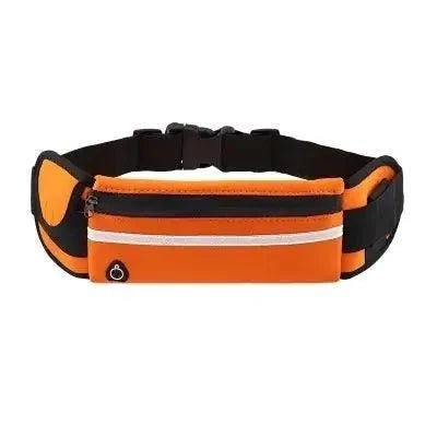 Mandotos Active Essentials waist bag in black with adjustable strap and zippered compartments for outdoor and workout use.