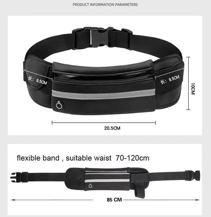 Mandotos Active Essentials waist bag with adjustable strap and multiple compartments for convenient storage.