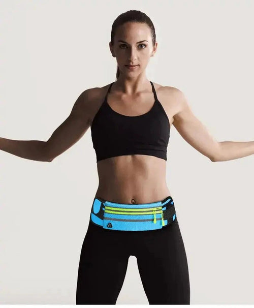 Mandotos Active Essentials waist bag with adjustable strap and multiple compartments for outdoor and athletic use