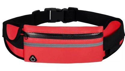 Mandotos Active Essentials waist bag with adjustable strap and multiple compartments, perfect for fitness and outdoor activities.