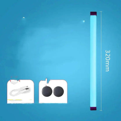 Mandotos adjustable portable LED fill light showing adjustable brightness and color settings for photography or videography.