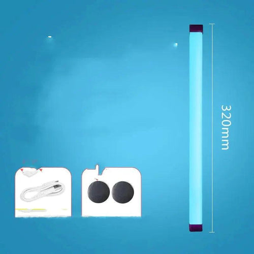 Mandotos adjustable portable LED fill light showing adjustable brightness and color settings for photography or videography.