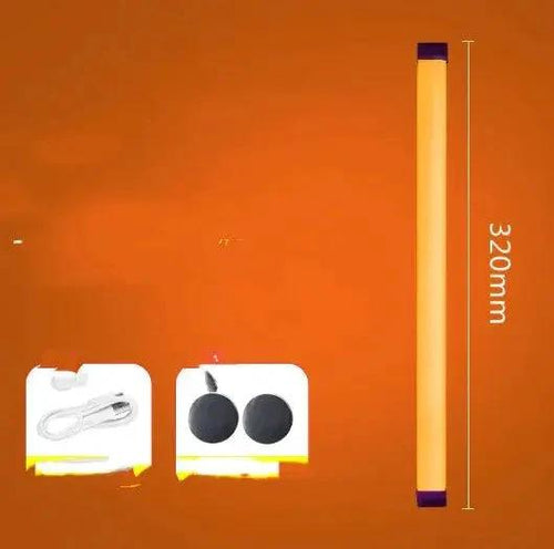 Mandotos adjustable portable LED fill light with customizable brightness and color settings, ideal for photography and video lighting.