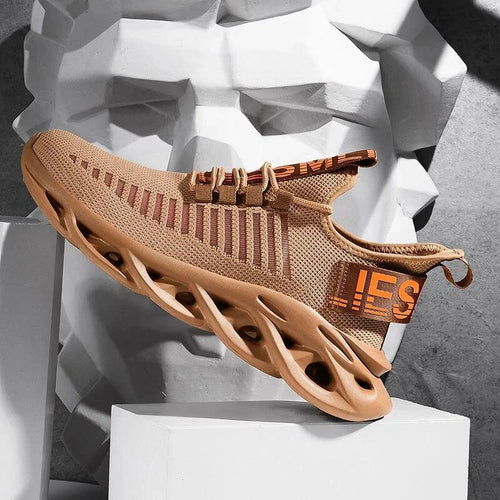 Mandotos men's advanced cushioning running shoes with supportive design and breathable mesh for comfortable running.