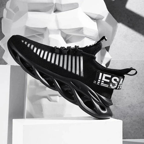 Mandotos men's advanced cushioning running shoes featuring breathable mesh upper and supportive midsoles for comfortable running.