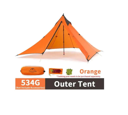 Mandotos Adventure Comfort camping tent set up outdoors, showing spacious interior and durable weather-resistant fabric.