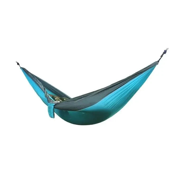Mandotos Adventure Hammock Pack with lightweight hammock, straps, and carrying bag for outdoor camping and travel.