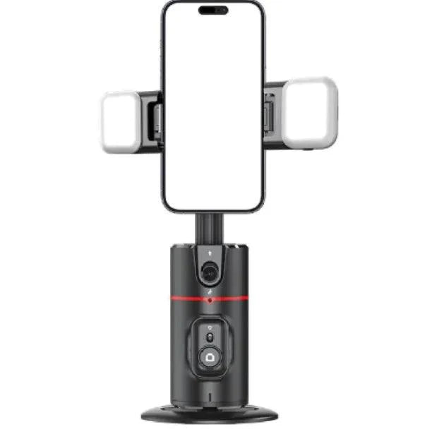 Mandotos AI 360° facial track stabilizer with adjustable mount and sleek design for smooth, professional video stabilization.