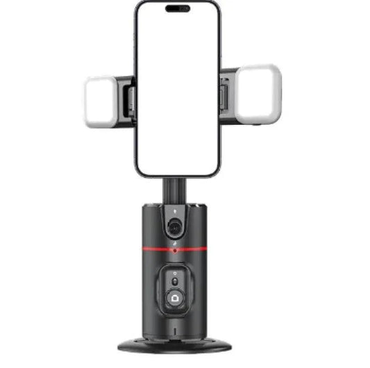 Mandotos AI 360° facial track stabilizer with adjustable mount and sleek design for smooth, professional video stabilization.