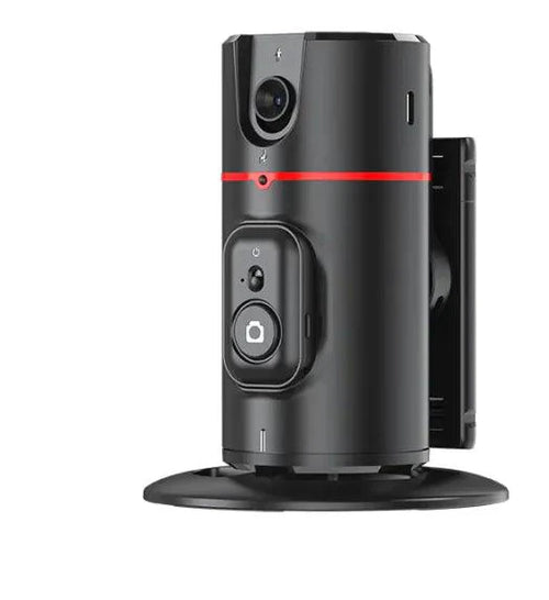 Mandotos AI 360° facial track stabilizer attached to a camera for smooth, professional video recording and facial motion tracking.
