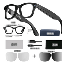 Mandotos AI Camera Smart Glasses with sleek design, featuring built-in camera and smart functionality for capturing photos and videos.