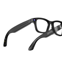 Mandotos AI Camera Smart Glasses with sleek design, featuring built-in camera and smart technology for hands-free photography and recording.