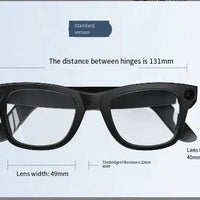 Mandotos AI Camera Smart Glasses with sleek design, featuring built-in camera and smart technology for hands-free photography.