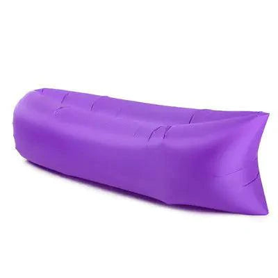 Mandotos AirLounge portable beach seat with comfortable fabric and adjustable straps for relaxing outdoors and at the beach.