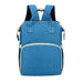Mandotos All-in-One Stroller Diaper Backpack with multiple compartments and adjustable straps, designed for parent convenience.