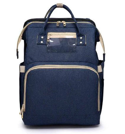 Mandotos all-in-one stroller diaper backpack with multiple compartments, adjustable straps, and a sleek design for parents on the go.