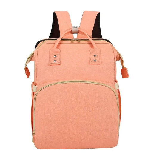 Mandotos all-in-one stroller diaper backpack with multiple compartments, adjustable straps, and a sleek, modern design for parents on the go.
