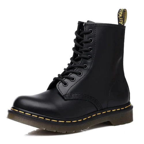 Mandotos all-season leather boots featuring a sleek design, durable leather material, and comfortable ankle height for versatile wear.