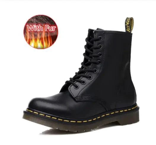 Mandotos All-Season Leather Boots featuring a stylish design, durable leather material, and versatile footwear for year-round wear.