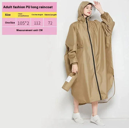 Mandotos all-weather cyclist raincoat with reflective accents, waterproof fabric, and adjustable hood for outdoor riding in rain.