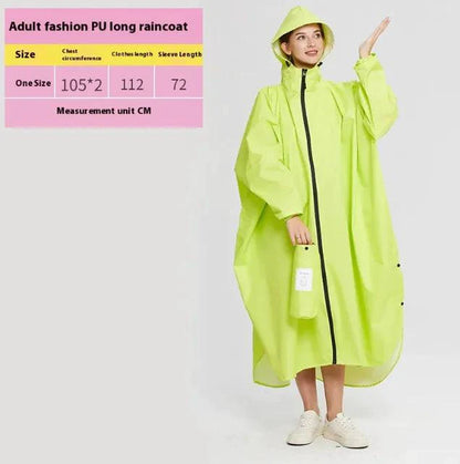 Mandotos all-weather cyclist raincoat shown in dark color with hood, waterproof material, and reflective details for outdoor cycling.