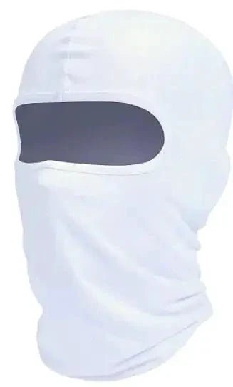 Mandotos Alpine full face cover in black, made of breathable fabric, designed for outdoor protection and comfort.