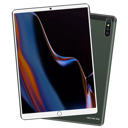 Mandotos Android learning tablet PC with 10-inch screen and dual cameras, ideal for educational use and multimedia.