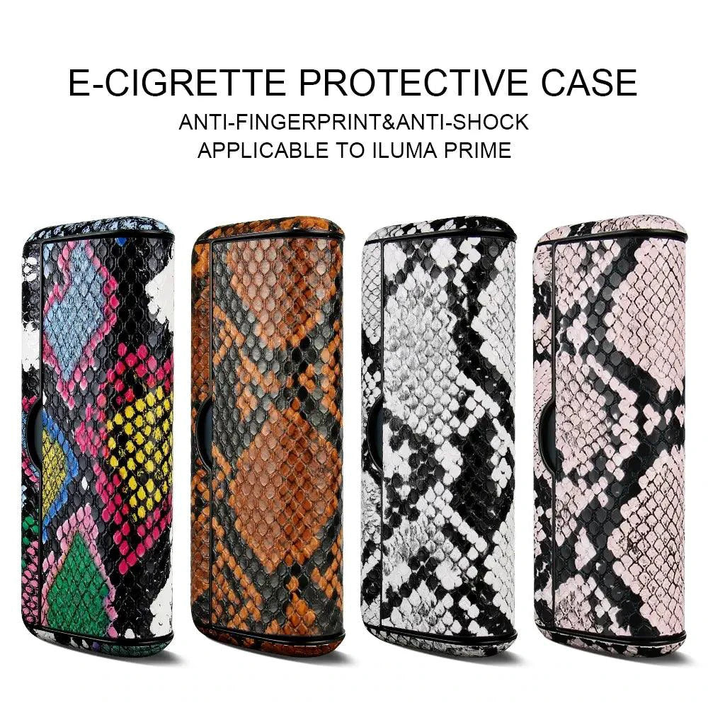Mandotos animal snake leather case with textured snake skin pattern, designed for stylish protection of your device or accessories.