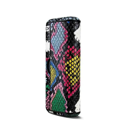Mandotos animal snake leather case featuring a textured snake pattern, designed for stylish protection of your device.