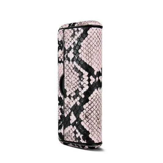 Mandotos animal snake leather case featuring textured snake skin design with a sleek, stylish finish and secure closure.