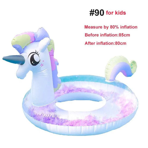 Mandotos Aqua Leisure pool ring float with bright colors and adjustable strap, designed for water fun and relaxation.