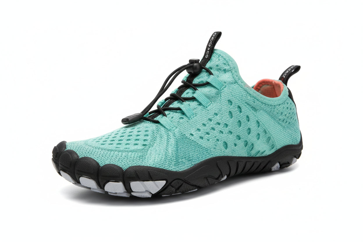 Mandotos AquaFlex men's five-finger shoes with flexible design and individual toe pockets for enhanced movement and comfort.