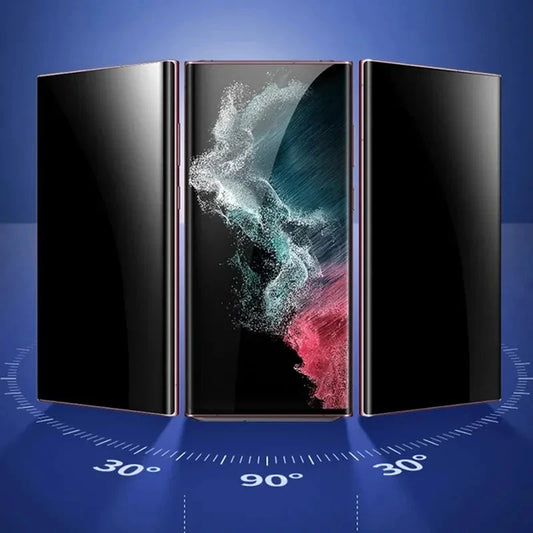 Mandotos Arvin matte ceramic privacy screen protector for Samsung Galaxy series, 3-pack, anti-spy for enhanced privacy and screen protection.