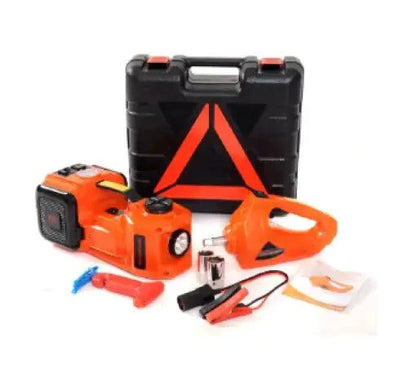 Mandotos Auto Electro-Lift Jack in black with control buttons, designed for vehicle lifting and maintenance.