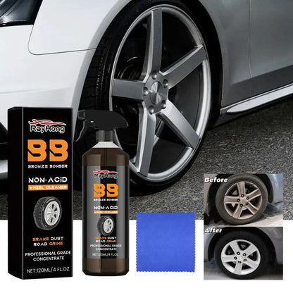 Mandotos Auto Wheel Refresher product image showing a sleek aerosol can for cleaning and restoring car wheels.