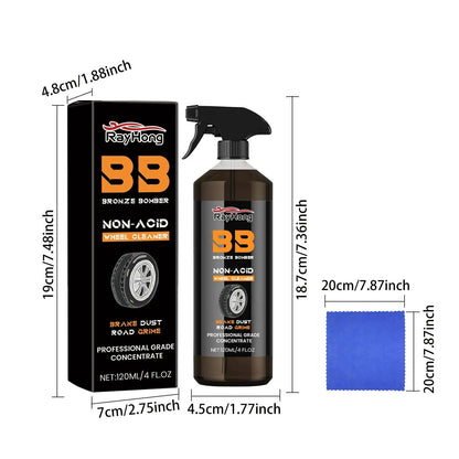 Mandotos Auto Wheel Refresher product image showing the spray bottle with label for cleaning and restoring car wheels.